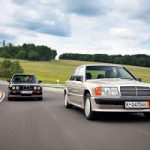 mercedes-benz-190e-2-3-16-bmw-m3-front-end-in-motion-2