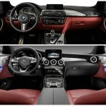 bmw4.18igranccoupeyenimercedesc180coupekokpit
