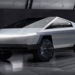 Tesla-Cybertruck-Electric-Pickup-Truck-Front-3-4-View-in-Hanger-2